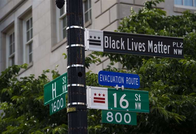 La calle rebautizada en Nueva York. Foto AFP