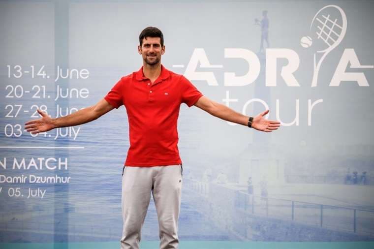 El serbio Djokovic considera "extremas" las estrictas restricciones sanitarias que tendrán que cumplir los tenistas en el US Open. Foto: AFP