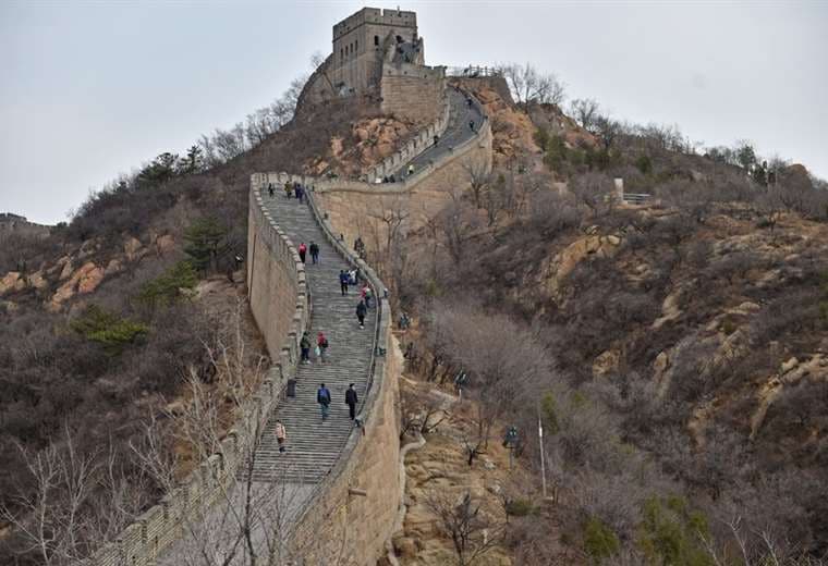 Un sector de la Muralla China. Foto Internet