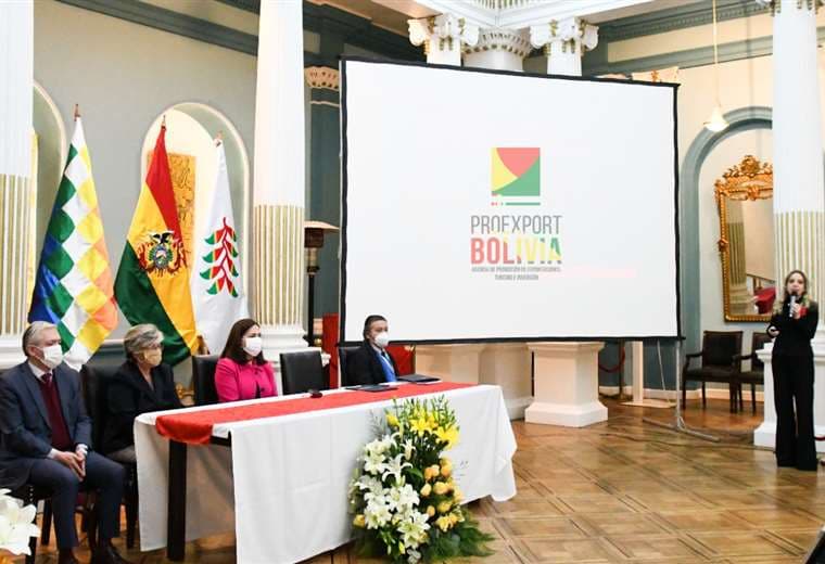 Hoy, en La Paz, se lanzó Proexport Bolivia /Foto: Cancillería 