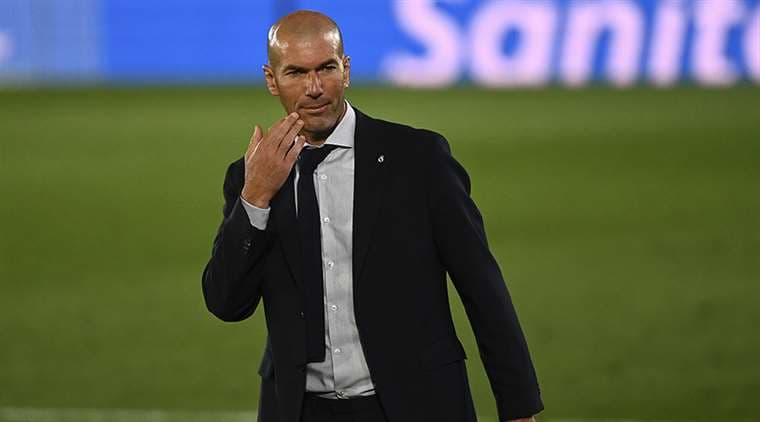 Zinédine Zidane, DT de Real Madrid. Foto: AFP