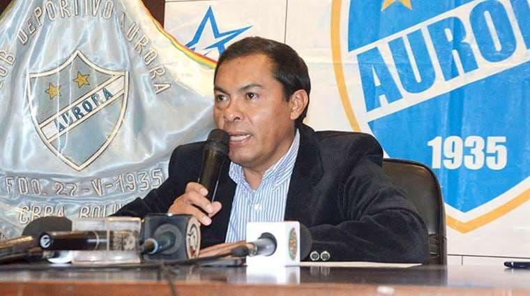 Jaime Cornejo, presidente del club Aurora de Cochabamba. Foto: internet