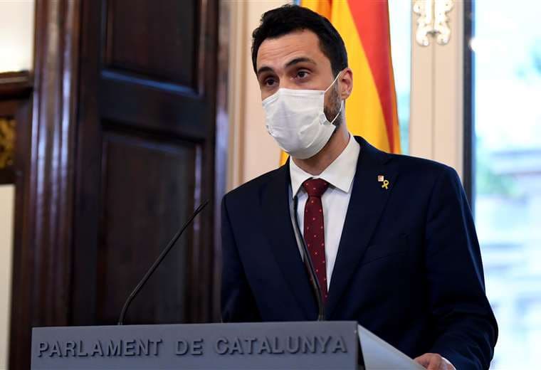Torrent en el parlamento de Cataluña. Foto AFP
