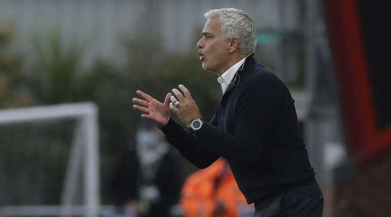 José Mourinho, DT de Tottenham. Foto: AFP