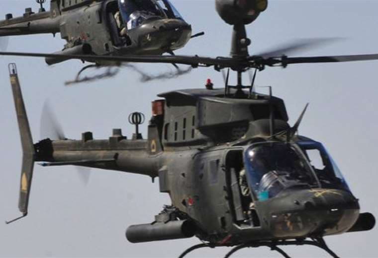 Helicópteros en ejercicios militares. Foto Internet