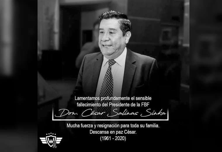 Condolencias de César Salinas