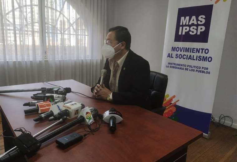 El candidato Luis Arce Foto: Prensa MAS.
