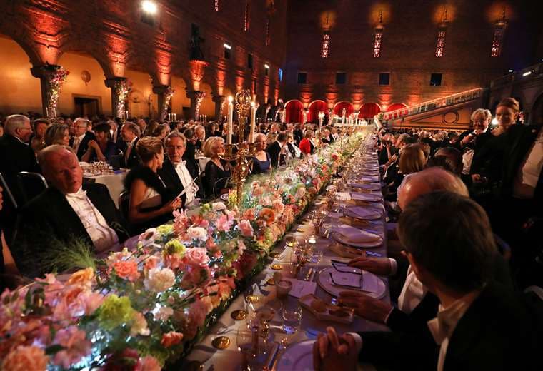 El banquete real de  los premios Nobel. Foto Internet