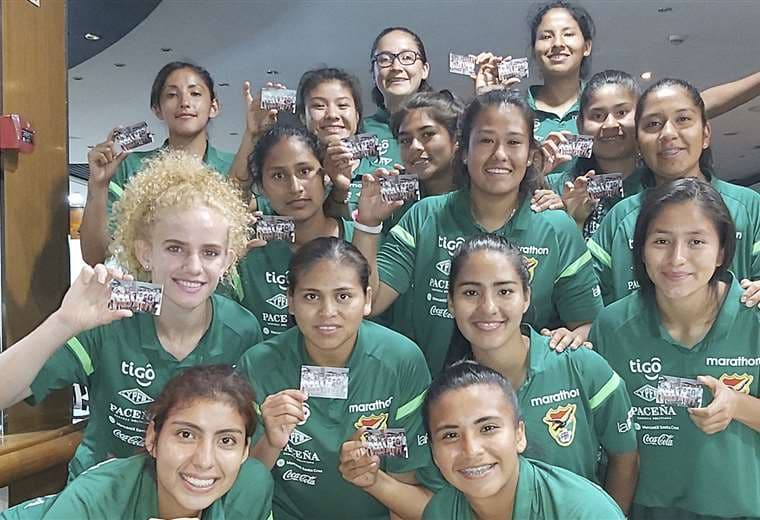 Integrantes de la selección boliviana femenina sub-20. Foto: Archivo/Nataly Carrión