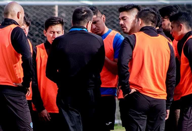 Los jugadores de la academia inician su trabajo presencial este viernes . Foto: Club Bolívar
