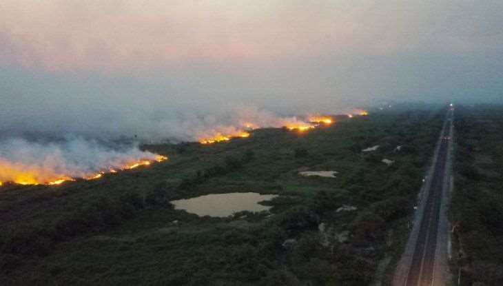 Imagen de archivo de incendios en el Pantanal. Foto Internet