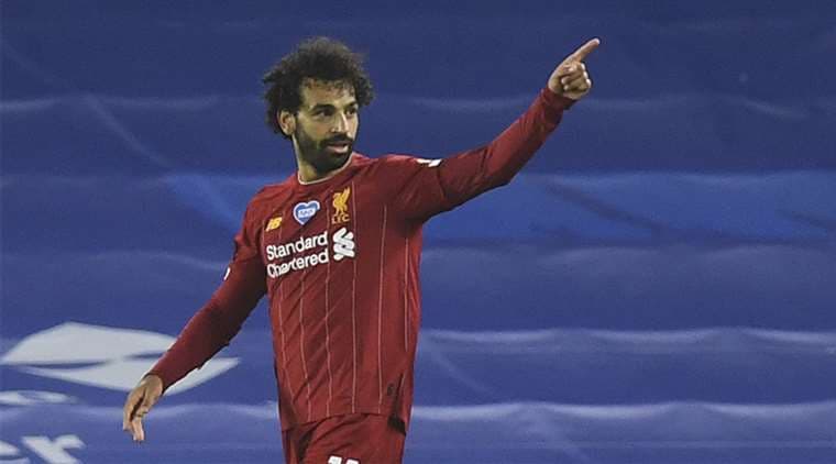 Salah marcó en dos oportunidades este miércoles. Foto: AFP