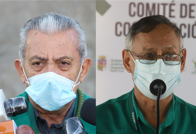 Óscar Urenda, secretario de Salud de la Gobernación y Roberto Tórrez, jefe de Epidemiología luchan por su vida en terapia intensiva. Foto. EL DEBER 