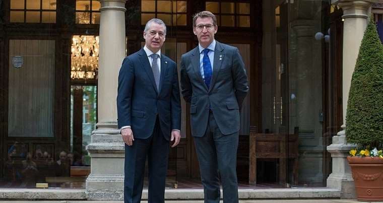 Los presidentes Iñigo Urkullu en Euskadi y Alberto Núñez Feijóo, medirán el desgaste de su gestión. Foto Eldiario.es