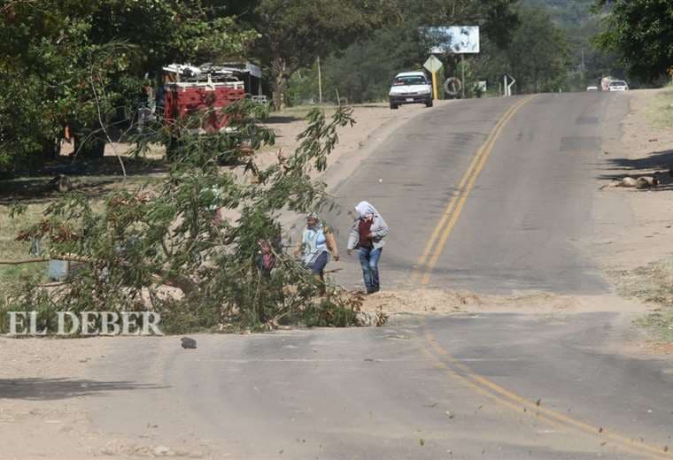 En Tiquipaya (zona Jorochito) la vía está expedito. Fotos: Hernán Virgo