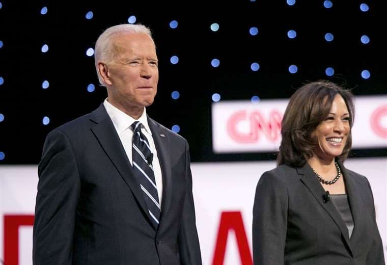 Biden y la senadora Kamala Harris. Foto Internet