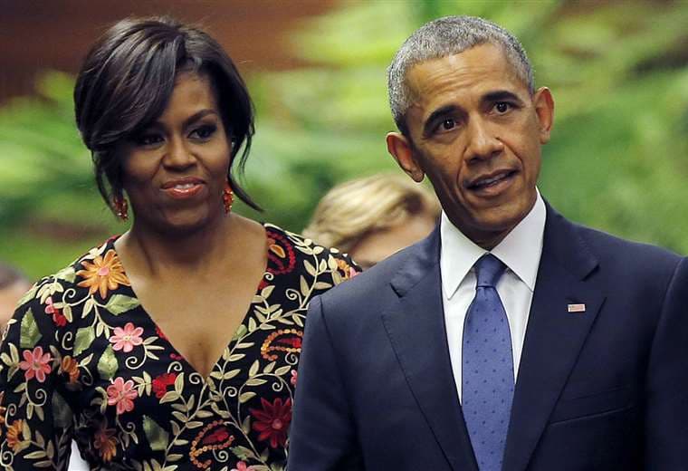 Los esposos Obama. Foto Internet