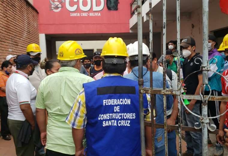 Los trabajadores de la construcción piden la renuncia de los dirigentes de la COD cruceña 