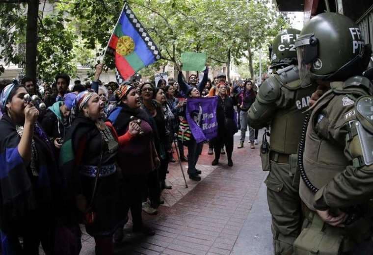 Una protesta mapuche en Chile. Foto Internet