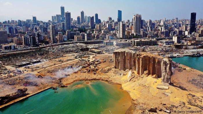 La explosión dejó en ruinas el puerto de Beirut 