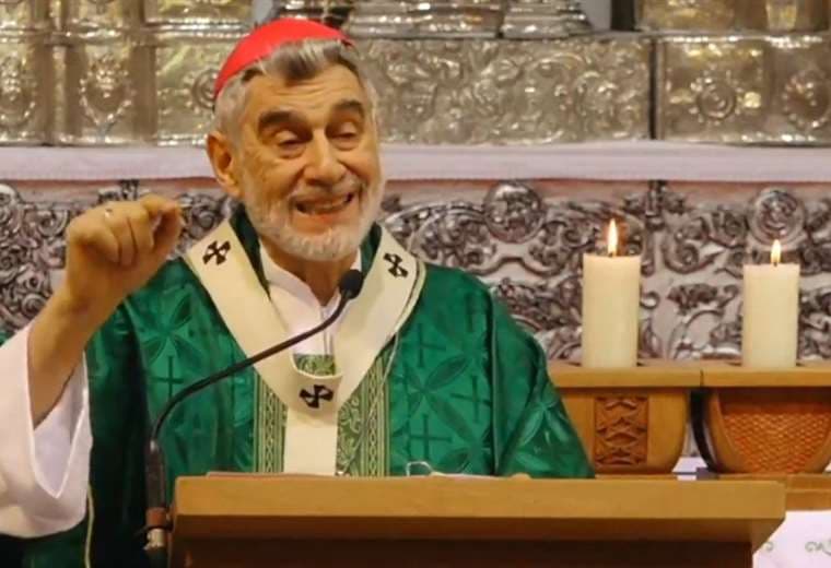 Monseñor Sergio Gualberti ofició la misa dominical