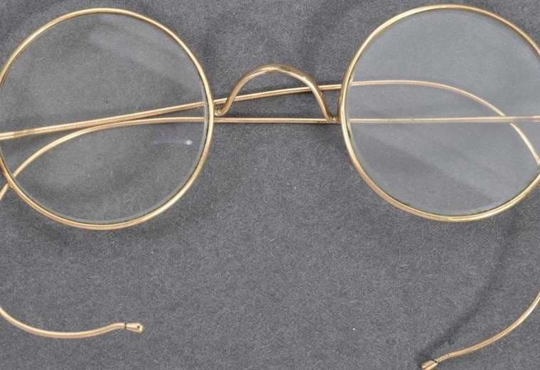 La gafas de Gandhi subastadas. Foto AFP