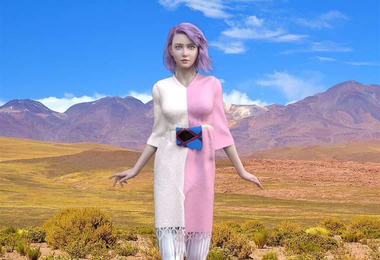 La modelo franco-canadiense mostrará parte de las prendas hechas en Bolivia