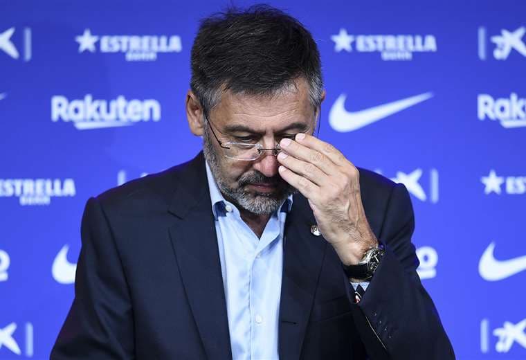 Bartomeu afronta la peor crisis del club catalán.Foto: AFP