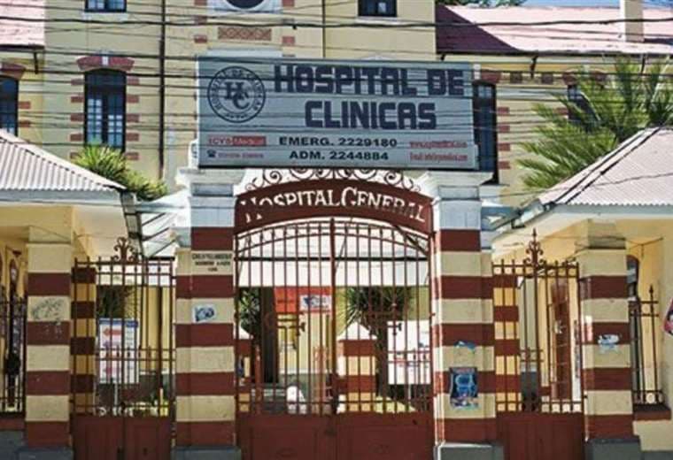 El Hospital de Clínicas, en La Paz.