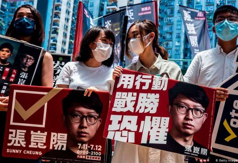 foto de archivo de una protesta prodemocracia en Hong Kong. Foto Internet