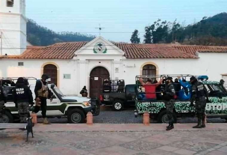 Los jóvenes fueron arrestados en días pasados en Sucre