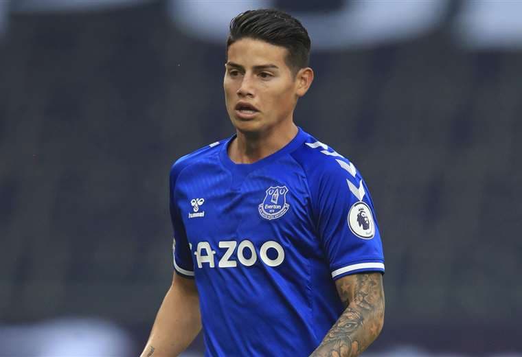 James Rodríguez (colombiano, 29 años) jugará en el Everton. Foto: AFP