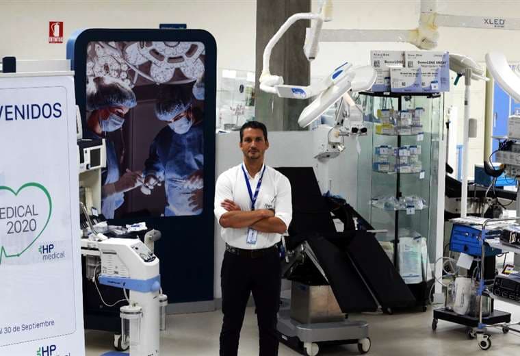 Erwin Hurtado es el gerente comercial nacional de HP Medical. Fotos: Fuad Landívar