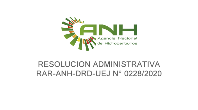 RESOLUCION ADMINISTRATIVA RAR-ANH-DRD-UEJ N° 0228/2020