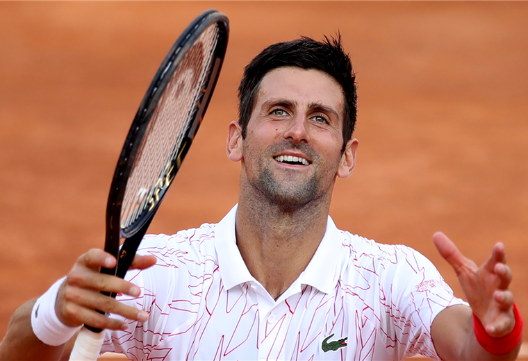 Djokovic celebra su sufrido triunfo. Foto: AFP