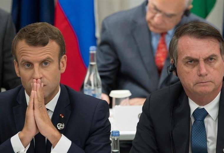 Macron y Bolsonaro enfrentados por el acuerdo con Mercosur. Foto Internet