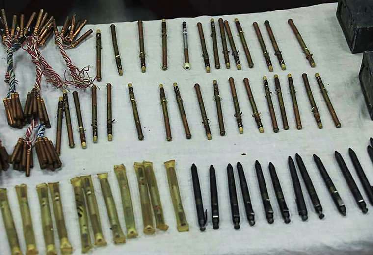 Armas incautadas por la policía. Foto AFP