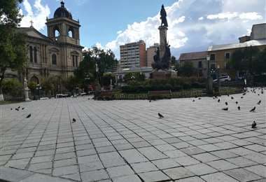 Plaza Murillo de la ciudad de La Paz.
