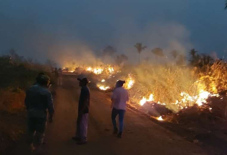 Detienen a 3 comunarios por provocar incendios. Fotos: Cortesía ABT