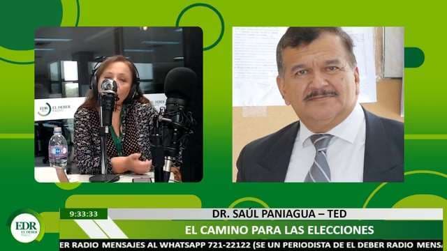 Paniagua habló con EL DEBER Radio.