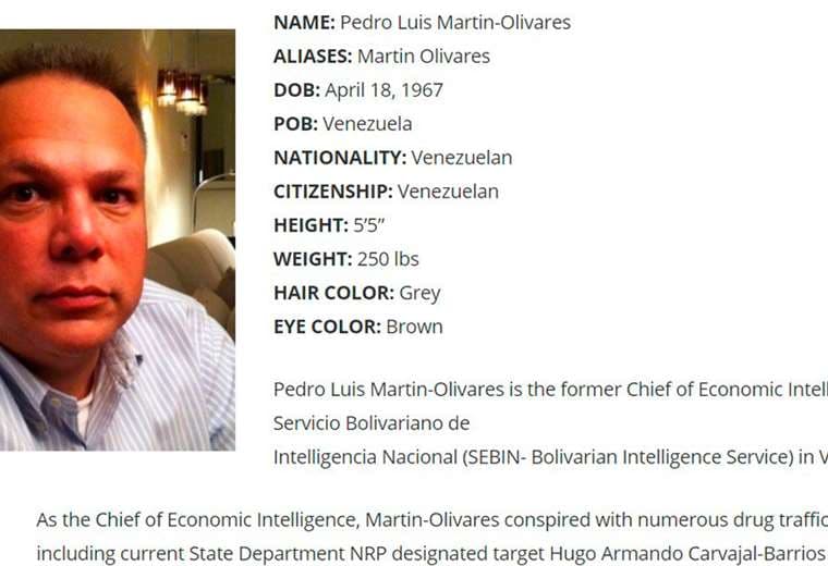 Pedro Luis Martín Olivares exjefe del Sebin. Foto Internet