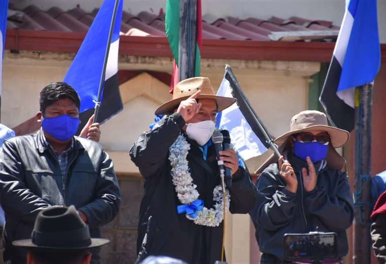 Choquehuanca y Copa juntos en El Alto