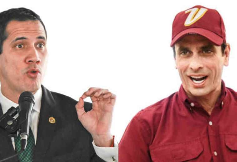 Guaidó y Capriles, enfrentados. Foto Internet