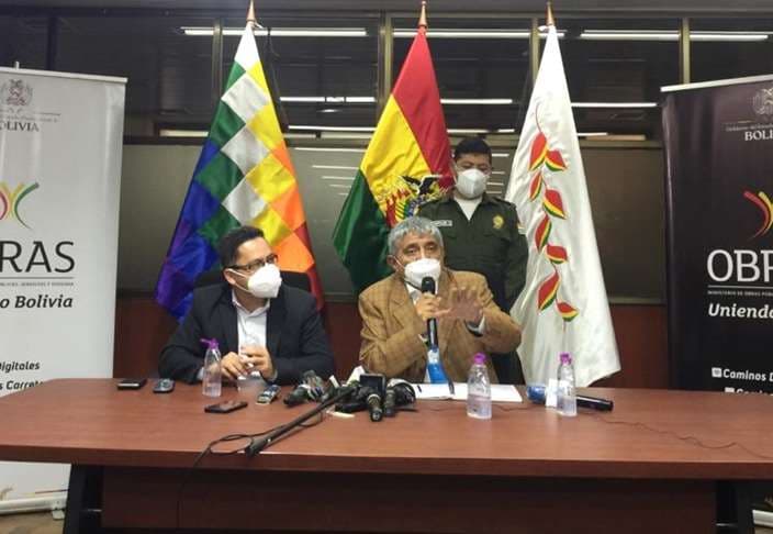 Franco y Arias en conferencia de prensa/Foto:MOP
