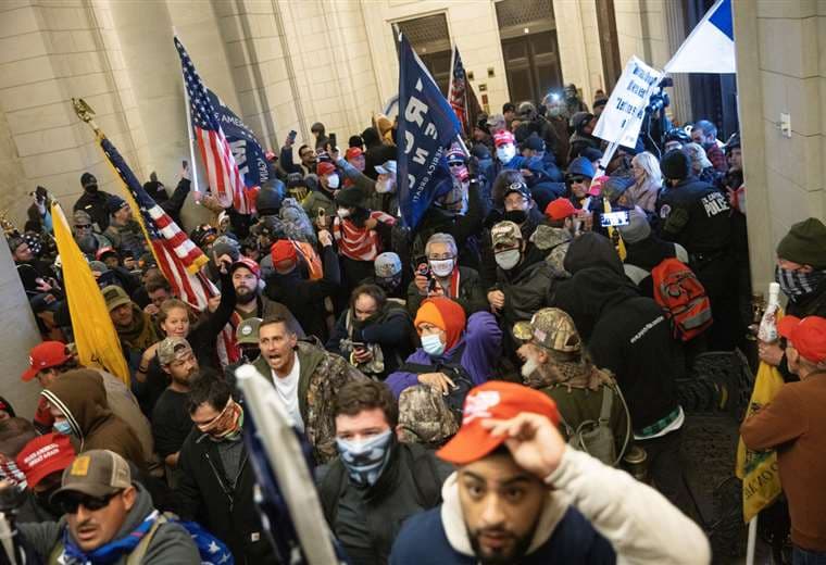 El 6 de enero una turba de republicanos ingresó al Capitolio/Foto: AFP