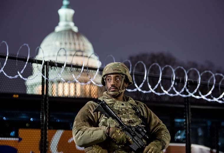 El Capitolio bajo fuerte resguardo militar /Foto: AFP