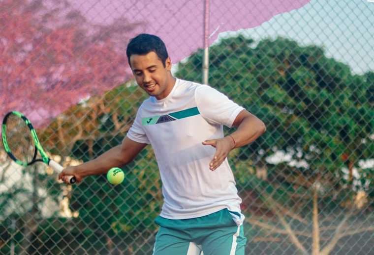 Hugo Dellien, tenista boliviano que participará en el Abierto de Australia. Foto: HD