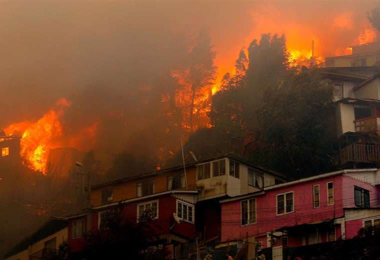 Incendio forestal en Valparaiso, Chile/Foto: CNN