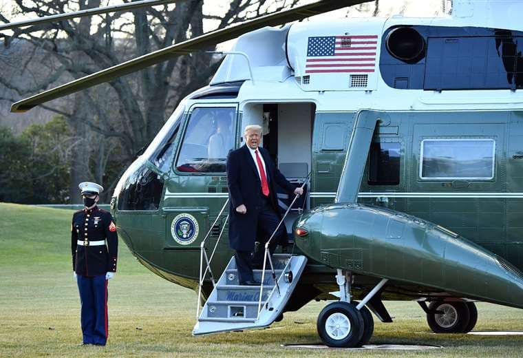 Donald Trump se va de la Casa Blanca/Foto: AFP