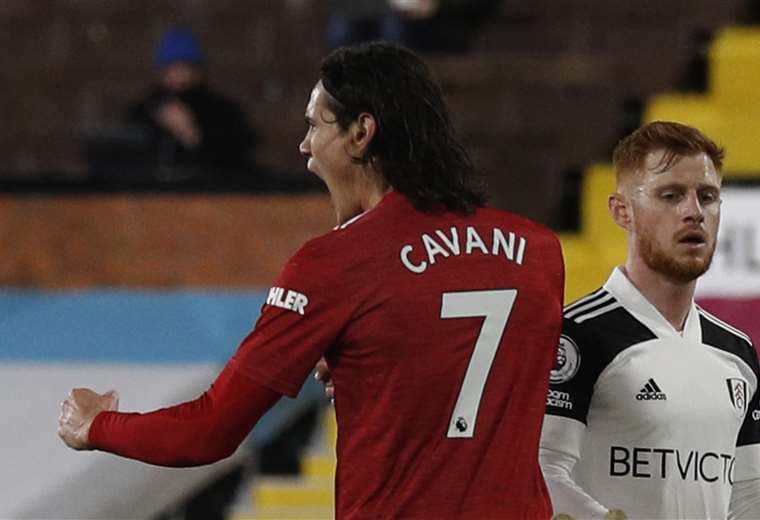 Cavani, delantero uruguayo del Manchester United. Foto: AFP
